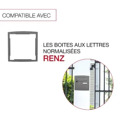 Cadre d'encastrement Gris perle 7037M