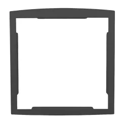 Cadre d'encastrement Gris anthracite aspect sablé REN 0206