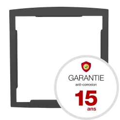 Cadre d'encastrement Gris anthracite aspect sablé REN 0206