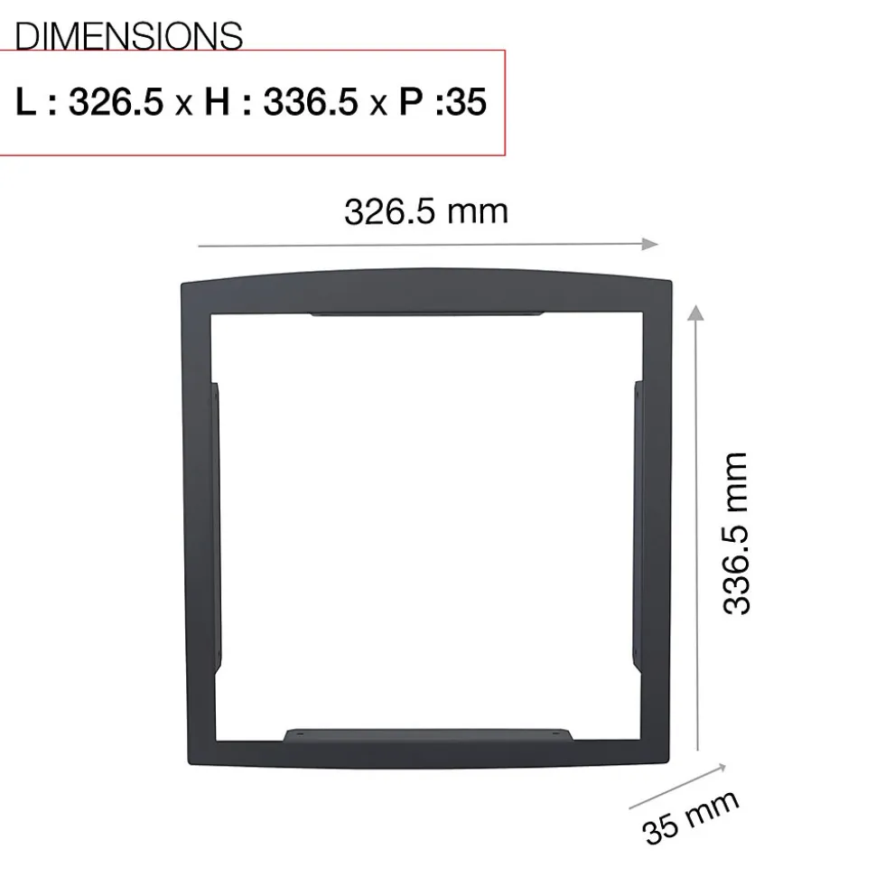 Cadre d'encastrement Gris anthracite 7016M