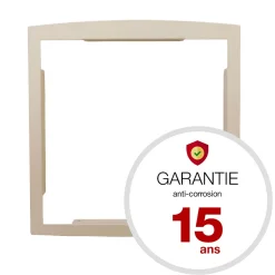 Cadre d'encastrement Ivoire brillant RAL 1015