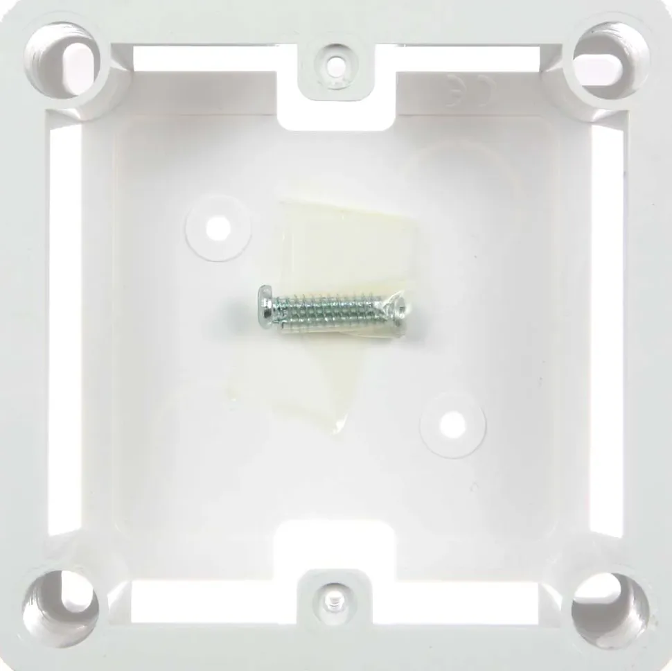 Cadre saillie 100x100 - blanc - Lebenoid