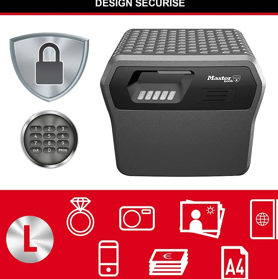 Caisson de sécurité ignifugé et étanche format L MasterLock