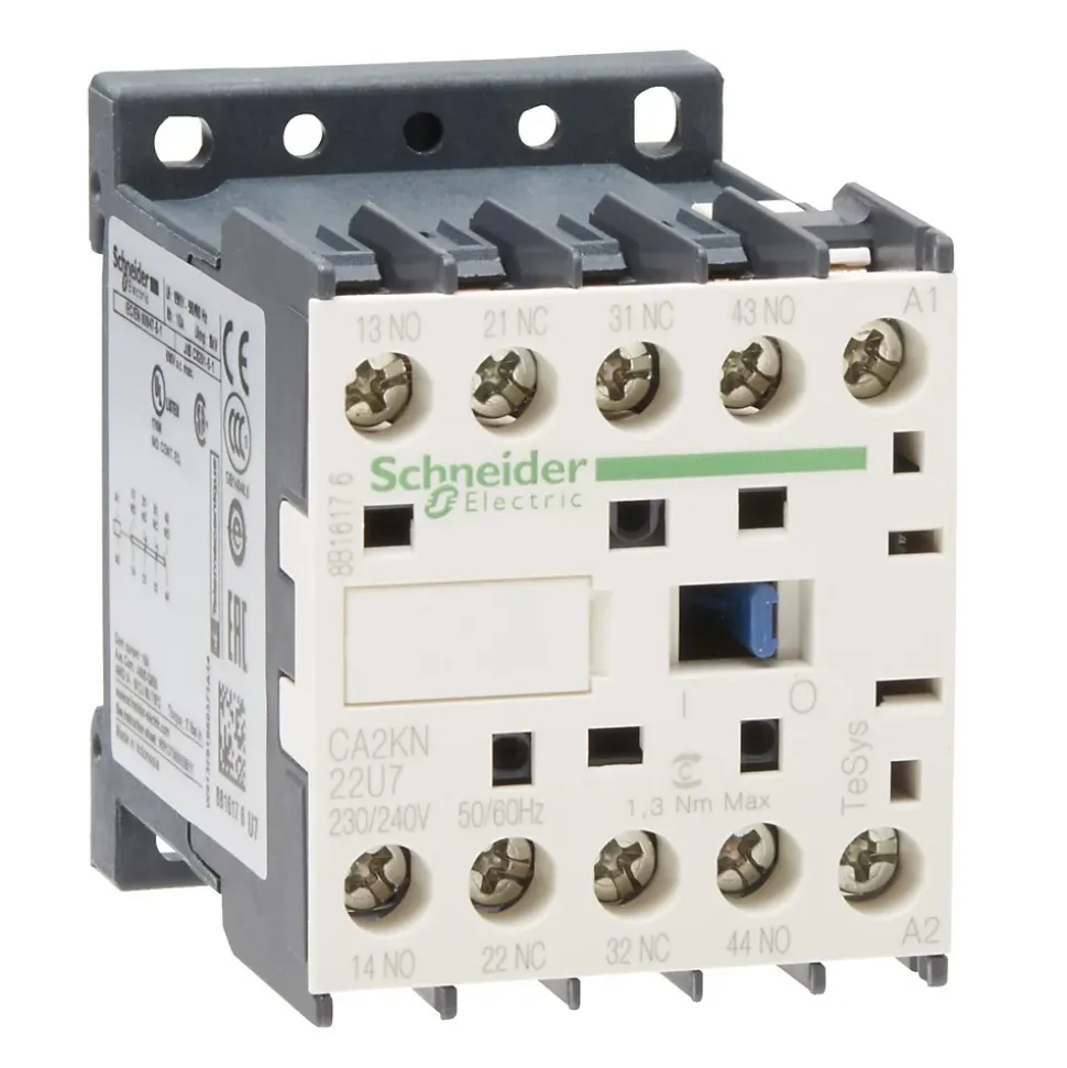 Ca2kn22u7 Schneider - Contacteur Tétrapolaire - 2no+2nf - 10a - Bobine 240vca - Vis - Ca2kn