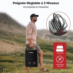 CAMPLUX AY132B-DE Chauffe-eau instantanés portables de 5L/min au gaz Propane/Butane (50mbar)