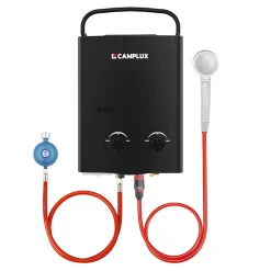 CAMPLUX AY132B-DE Chauffe-eau instantanés portables de 5L/min au gaz Propane/Butane (50mbar)