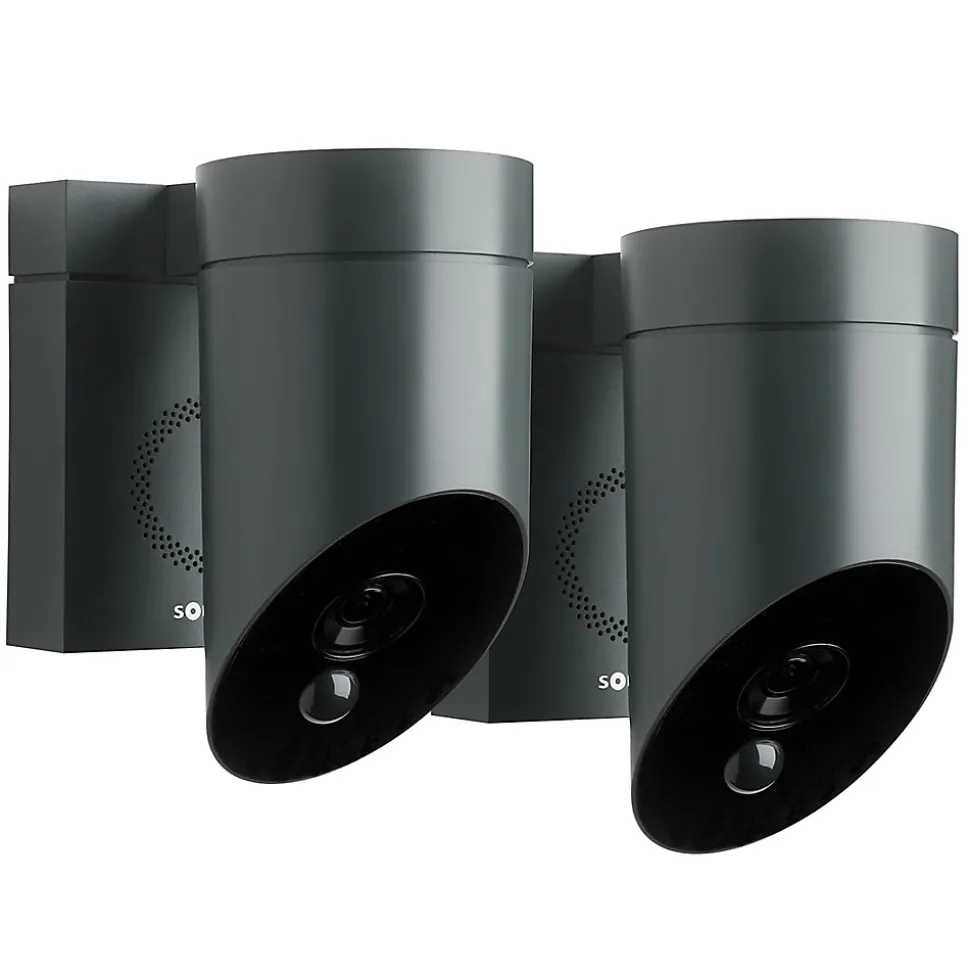 Caméra de surveillance extérieure Somfy 1870472, lot de 2