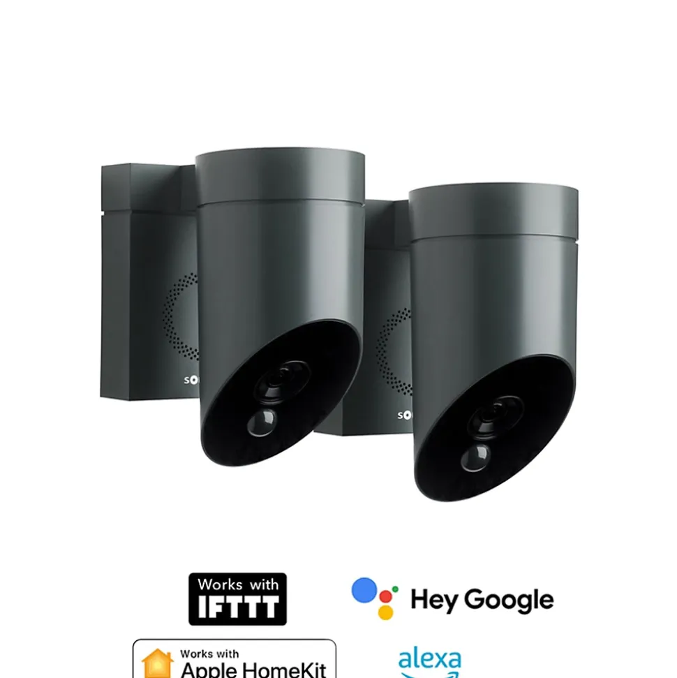 Caméra de surveillance extérieure Somfy 1870472, lot de 2