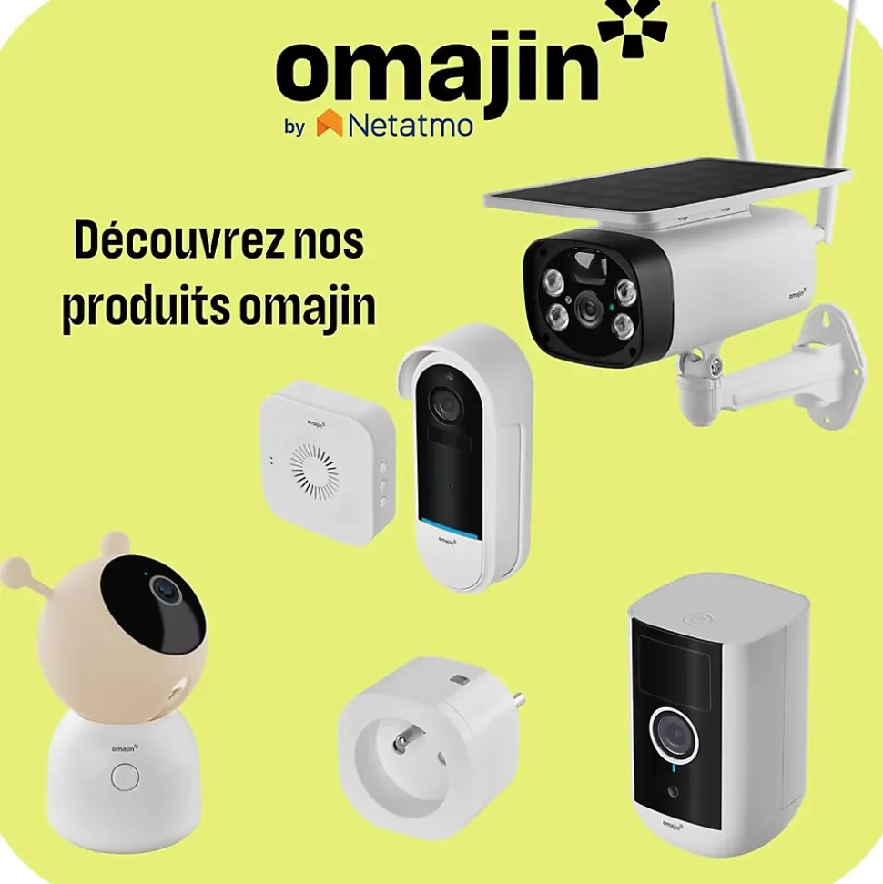 Caméra de surveillance extérieure sans fil avec batterie, Omajin by Netatmo