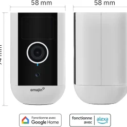 Caméra de surveillance extérieure sans fil avec batterie, Omajin by Netatmo
