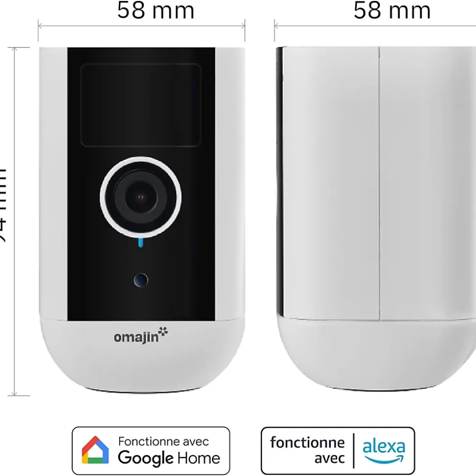 Caméra de surveillance extérieure sans fil avec batterie, Omajin by Netatmo