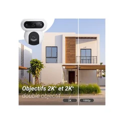 Caméra de surveillance Ezviz exterieure motorisee double optique H90 2K