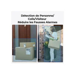 Caméra de surveillance Reolink Sonnette exterieur connectee D340W Noir