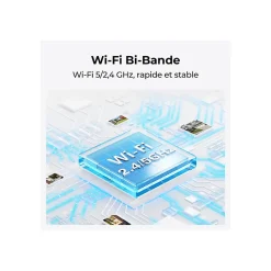 Caméra de surveillance Reolink Sonnette exterieur connectee D340W Noir