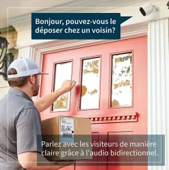 Caméra de vidéosurveillance sans fil Arlo Essential Spotlight 1080p blanche
