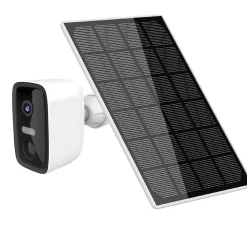 Caméra de vidéosurveillance sans fil extérieure Chacon panneau solaire