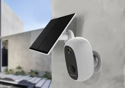 Caméra de vidéosurveillance sans fil extérieure Chacon panneau solaire