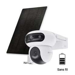 Caméra de vidéosurveillance extérieure avec panneau solaire Ezviz CS-HB90/SP-R100 blanc