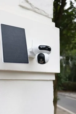 Caméra de vidéosurveillance extérieure avec panneau solaire Ezviz CS-HB90/SP-R100 blanc