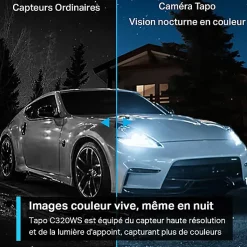 Caméra de vidéosurveillance extérieure connectée TP-Link Tapo C320WS 2K HD