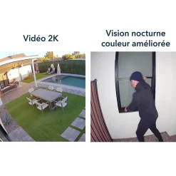 Caméra de vidéosurveillance sans fil Arlo Floodlight Pro3 2K blanche