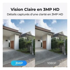 Caméra extérieure - REOLINK - B320 - Panneau solaire - Blanc