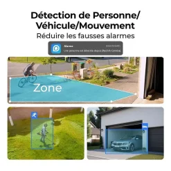 Caméra extérieure - REOLINK - B320 - Panneau solaire - Blanc