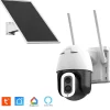 Caméra IP Extérieure Motorisée 4MP Ultra HD Solaire Autonome avec Éclairage LED 800 lm et WiFi Dual Band