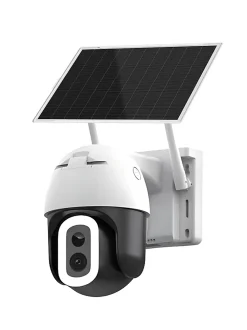 Caméra IP Extérieure Motorisée 4MP Ultra HD Solaire Autonome avec Éclairage LED 800 lm et WiFi Dual Band