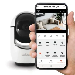 Caméra IP intérieure motorisée HomeCam Prim 2,5 K - Avidsen - 127158