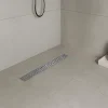 Caniveau de douche à l'Italienne GUMI motif bulle L.60 cm acier, anti-odeurs, débit élevé -SANIVERRE