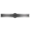 Caniveau de douche en Acier inox avec Siphon évacuation, Drain de cabine de douche avec Filtre anti-odeurs, Métal, FlexM03, 80cm