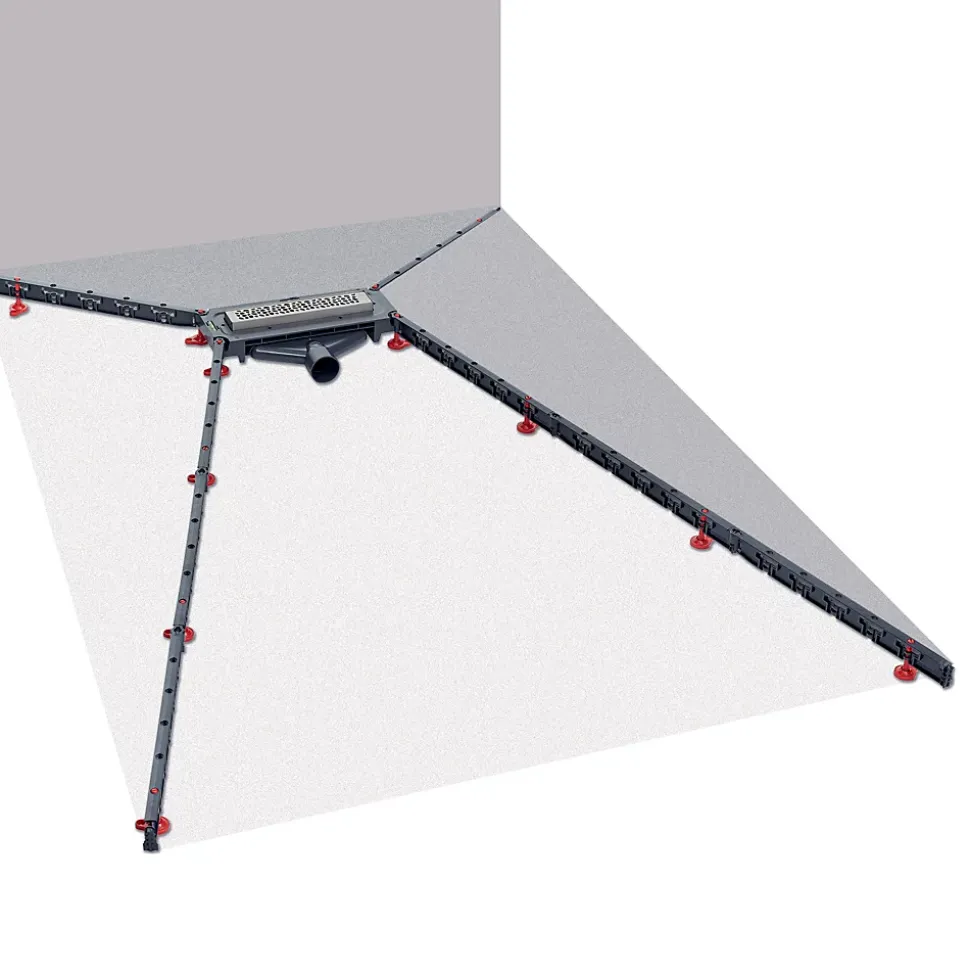 Caniveau de douche extraplat Wirquin So Line L.220 D40 - 288 mm