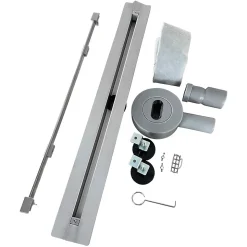 Caniveau de douche italienne slim DEKI L.70 cm acier inoxydable avec siphon 360, drainage performant SANIVERRE