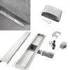 Caniveau de douche Italienne DALA inox L.70 cm anti-odeurs + filtre, drainage performant -SANIVERRE