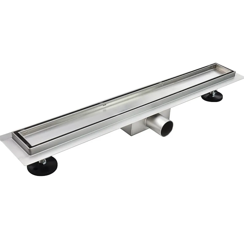 Caniveau de douche Italienne 2en1 CELO L.100 cm à encastrer réversible à carreler ou inox - SANIVERRE