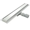 Caniveau de douche Italienne DALA inox L.80 cm anti-odeurs + filtre, drainage performant -SANIVERRE