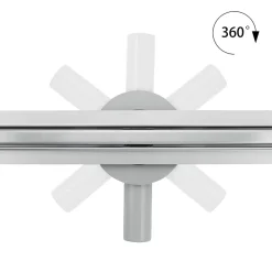 Caniveau de douche italienne étroit TIKA L.90 cm acier inoxydable avec siphon 360, drainage 36l/min SANIVERRE