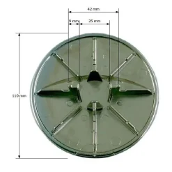 Capot pour bonde - Diamètre 112 mm - Turboflow - Nicoll