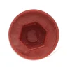 Capuchon plastique Vis Diamètre 6.3 Surplat 10 RAL8012 brun rouge - 30 pièces