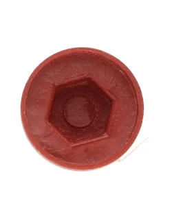 Capuchon plastique Vis Diamètre 6.3 Surplat 10 RAL8012 brun rouge - 30 pièces