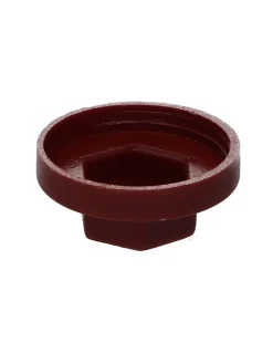 Capuchon plastique Vis Diamètre 6.3 Surplat 10 RAL8012 brun rouge - 30 pièces
