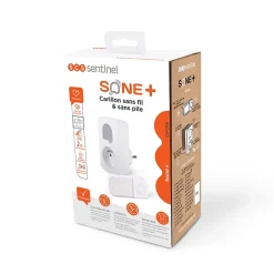 Carillon sans fil enfichable blanc Sone + Scs Sentinel