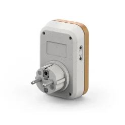 Carillon sans fil sans pile branchement sur prise 230 V technologie Kinétic Bamboo Plug - Avidsen - 102513