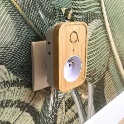Carillon sans fil sans pile branchement sur prise 230 V technologie Kinétic Bamboo Plug - Avidsen - 102513