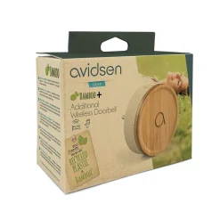Carillon supplémentaire sans fil sans pile pour le carillon Bamboo - Bamboo Plus - Avidsen - 102503