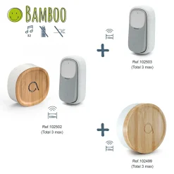 Carillon USB sans fil sans pile Bamboo - Avidsen - 102502