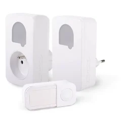 Carillons - SCS SENTINEL - SONE DUO - Sans fil et sans pile - Lot de 2 - Portée 150+50 metres - Auto-alimenté
