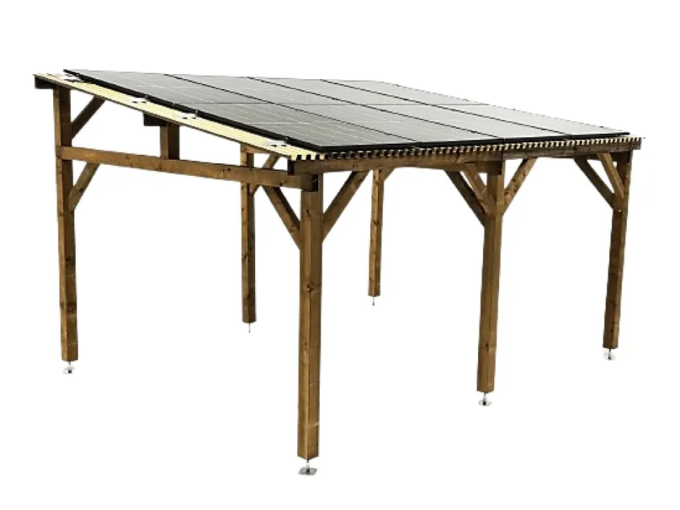 Carport solaire avec panneaux photovoltaïques design 3000 Ultrawatt