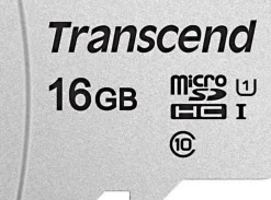 Carte mémoire microSDHC 16GB 300S Transcend